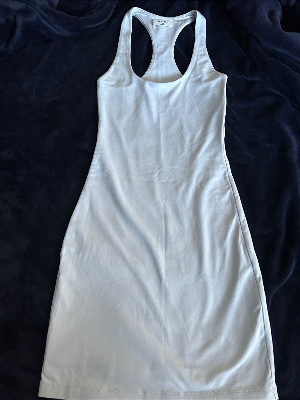 Babaton Contour Ruched Racer Mini Dress Babyblue - Picture 3 of 6